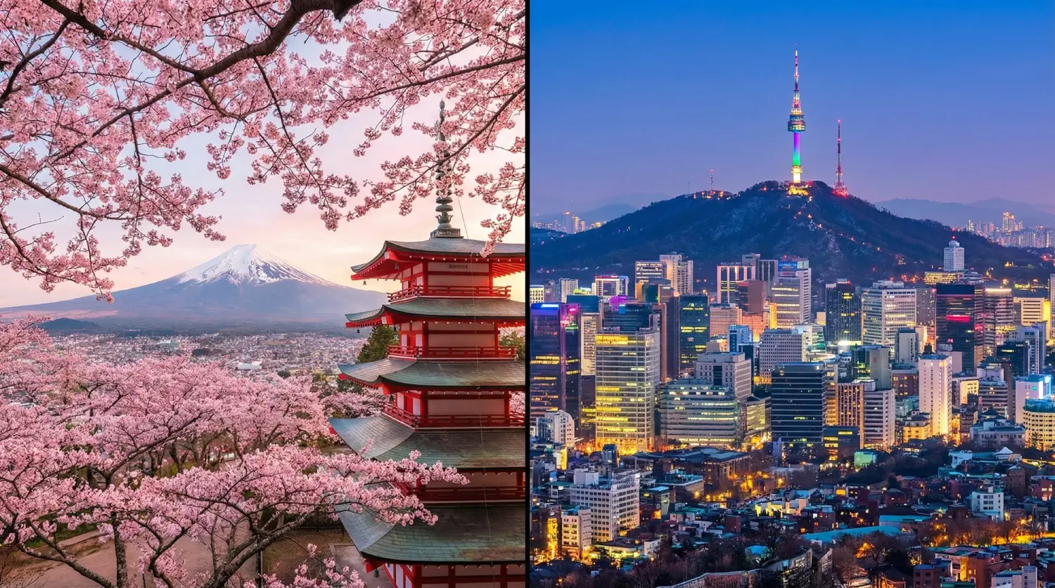 Japan and South Korea